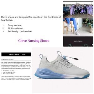 NWOB MSRP $150 on website Clove Nursing shoes Gray Matter Unisex